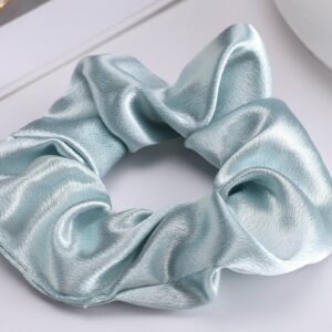 blue satin loop