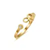 Wholesale Jewelry Simple Style Heart 304 Stainless Steel Zircon 18K Gold Plated