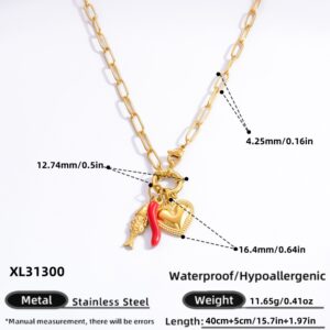 XL31300 / Electroplated 18k real gold