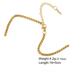 Gold Box Chain Open Chain