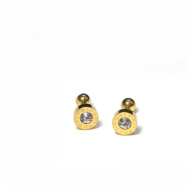 1 Piece Simple Style Geometric Plating 304 Stainless Steel Ear Studs