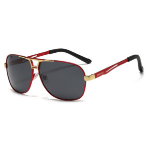 Polarizer / Red gold frame black and gray piece