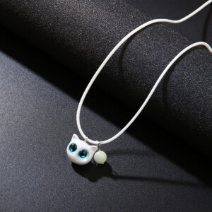 White glow-in-the-dark necklace