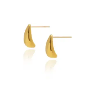28 [Ag163] Drop Earrings / Gold