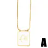 PVD Coated Real Gold Plated 18K Gold Human Heart Shape Rectangle Stainless Steel Copper Casual Simple Style Waterproof Non Tarnish Stainless Steel Pendant Necklace Long Necklace