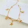 1 Piece Marine Style Starfish Dolphin 304 Stainless Steel Mixed Pendant Tropical Fish Pendant Dolphin Pendant Anklet Women's