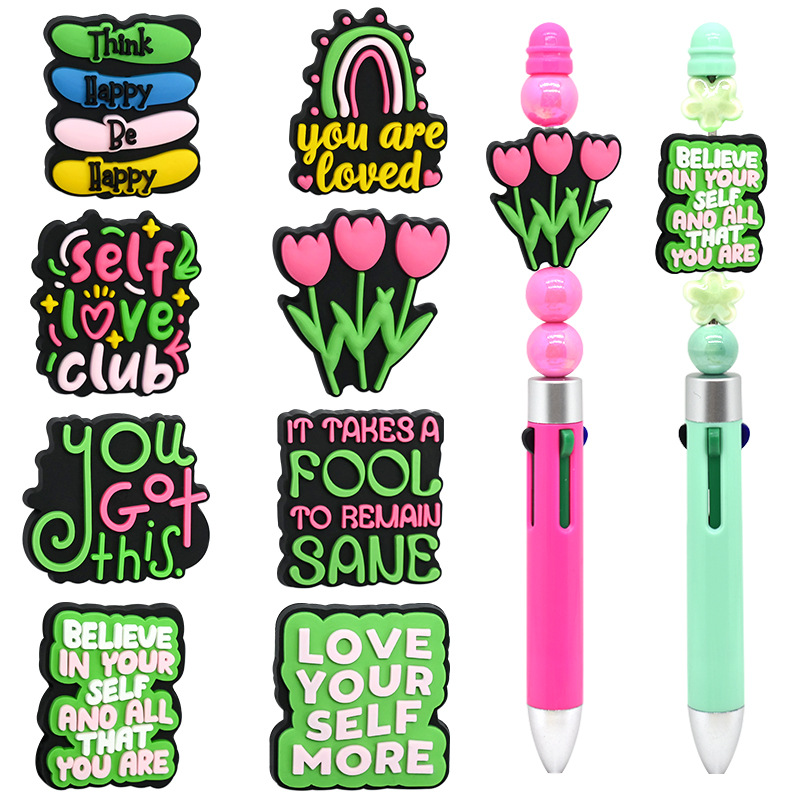 Wholesale Random Phrase Love Yourself Beaded Pen