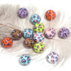 Wholesale Cross-border acrylic beads in beads love leopard print beads diy mobile phone chain beaded pen accessories loose beads