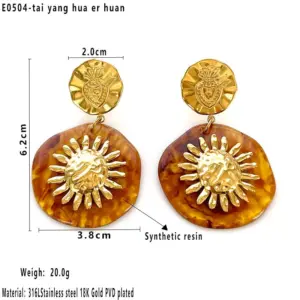 Contrast earrings / Average Size