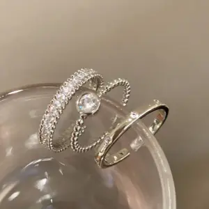 111 # Open Ring - Silver (Set of Three)
