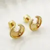 PVD Coated Real Gold Plated 14K Gold Star Moon Heart Shape 304 Stainless Steel Basic Simple Style Waterproof Non Tarnish Ear Studs