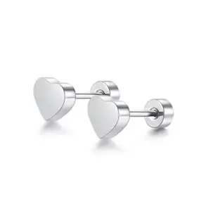 Silver / Red Heart