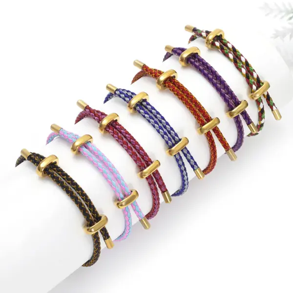 Wholesale Fashion Round Titanium Steel Plating Bracelets 1 Piece