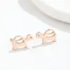 Wholesale PVD Coated Real Gold Plated Tortoise Stainless Steel Fashion Waterproof Non Tarnish Ear Studs