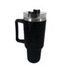 Wholesale New Solid Color Sticker 40oz Thermos Cup Portable Portable Vacuum Ice Cup Large Capacity Car Cup with Straw