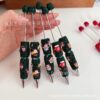 Wholesale Two-tone Christmas rhinestone ballpoint pen