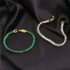 Wholesale PVD Coated Real Gold Plated 18K Gold Solid Color 201 Stainless Steel Fashion Waterproof Non Tarnish Bracelets Necklace