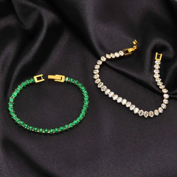 Wholesale PVD Coated Real Gold Plated 18K Gold Solid Color 201 Stainless Steel Fashion Waterproof Non Tarnish Bracelets Necklace