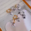 Wholesale 304 Stainless Steel Heart Shape PVD Coated 18K Real Gold Plated Sweet Waterproof Non Tarnish Plating Drop Earrings