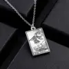 Retro Geometric Stainless Steel Pendant Necklace Plating Stainless Steel Necklaces 1 Piece