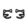 Wholesale PVD Coated 18K Gold Real Gold Plated Cat 304 Stainless Steel Cute Waterproof Non Tarnish Ear Studs