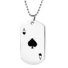 Wholesale Fashion Poker Stainless Steel Plating Pendant Necklace 1 Piece