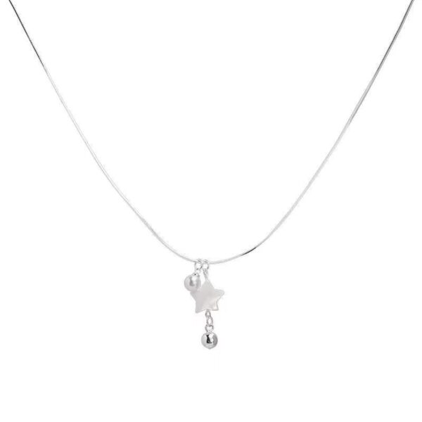 Wholesale French Shell Star Necklace Women's 2024 New Explosive Necklace Light Luxury Niche High-end Necklace Accessories