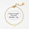 Real Gold Plated 304 Stainless Steel 316 Stainless Steel PVD Coated No Inlaid Heart Shape Waterproof Non Tarnish Modern Style Simple Style Bracelets Anklet Necklace For Women's