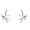 Wholesale Ion Plating (IP) 18K Gold Real Gold Plated Maple Leaf Flower Stainless Steel Fashion Waterproof Non Tarnish Ear Studs