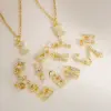 Wholesale Jewelry Basic Retro Classic Style Letter 304 Stainless Steel Copper Pendant Necklace