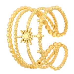 27 18K Real Gold Four-Layer Sun WG-0438