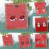 Wholesale Christmas Candy Snowman Earrings Diamond Snowflake Earrings