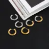 Ins Style Geometric Titanium Steel Plating No Inlaid Earrings