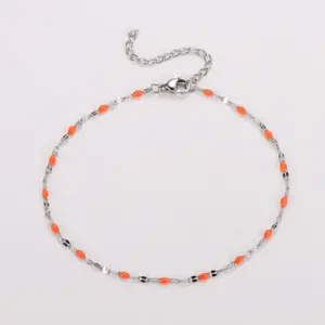 Steel Color-Orange / Lip chain