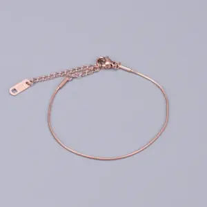 Rose Gold-Bracelet (Single Circle Snake)