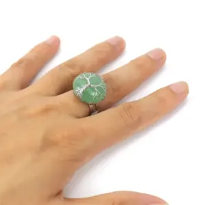 Green Aventurine / Adjustable Opening