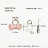 Wholesale Cross-border wholesale Amazon diamond butterfly car keychain couple cute wind zinc alloy rhinestone bag pendant