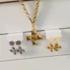 Wholesale PVD Coated 18K Gold Plated Real Gold Plated Cross 304 Stainless Steel Casual Simple Style Waterproof Non Tarnish Jewelry Set