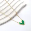Wholesale Heart Shape Stainless Steel Titanium Steel Sweet Necklace
