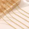 Wholesale Ion Plating (IP) 18K Gold Plated Chain 304 Stainless Steel Simple Style Waterproof Non Tarnish 304 Stainless Steel Necklace
