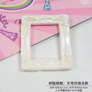 Resin photo frame: large imitation pearlescent / Angel Photo Frame Series Accessories
