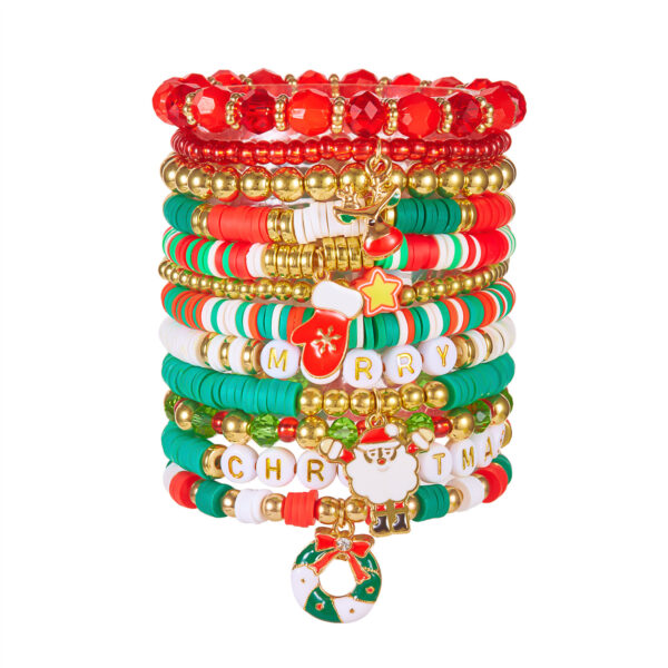 Wholesale Christmas Multi-Layer Bracelet Set