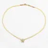 Wholesale Fashion Heart Stainless Steel Copper Plating 18K Gold Plated Necklace