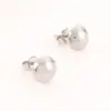 PVD Coated 18K Gold Plated Round Stainless Steel Elegant Cute Waterproof Non Tarnish Ear Studs