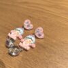 Wholesale personality 925 sier needle tide play pink love cute