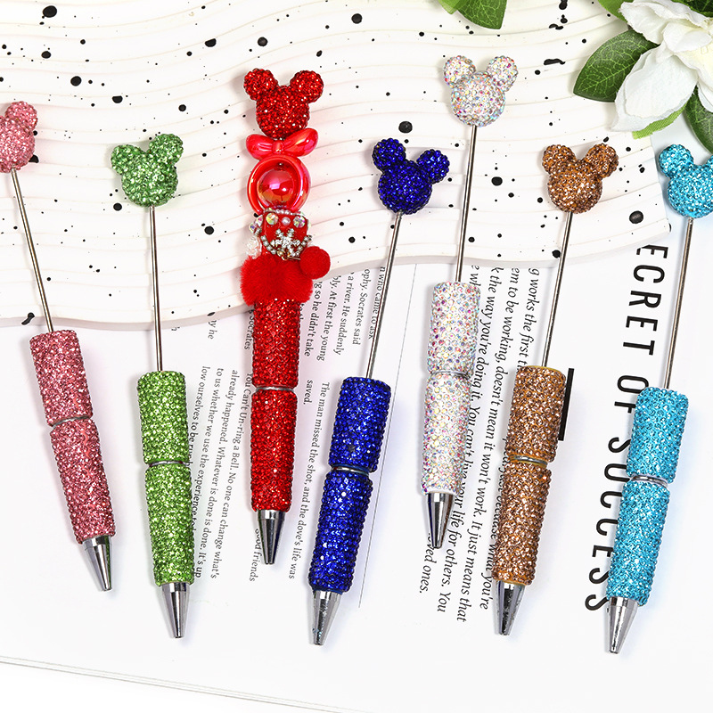 Wholesale Fully rhinestone clay pen, glass rhinestone beaded pen