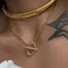 Wholesale Ion Plating (IP) Pig Nose 304 Stainless Steel Basic Waterproof Non Tarnish 304 Stainless Steel Pendant Necklace