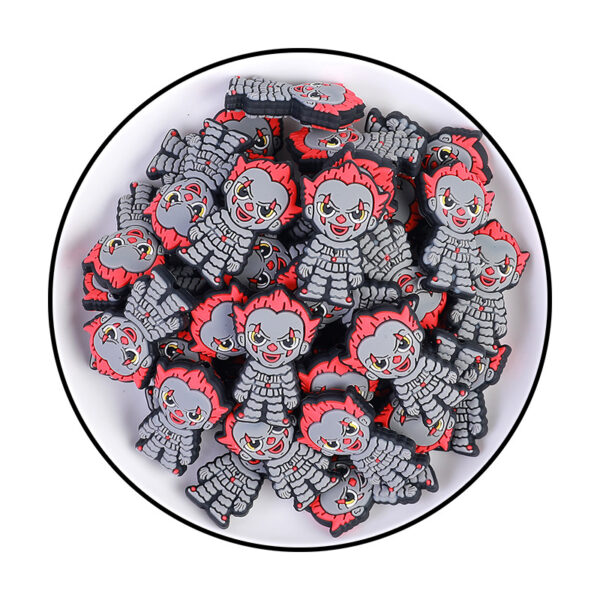 oly-bc3c22ea3830ad2ad75be8a3f8169ee1 Wholesale Halloween Silicone Beads Dark Series Loose Beads DIY Bracelet Necklace Accessories Cartoon Beads Wholesale Bead Pendant