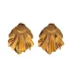 Wholesale 1 Pair Retro Simple Style Heart Shape Flower Sector 304 Stainless Steel Ear Studs