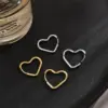 Wholesale PVD Coated 18K Gold Plated Pentagram Heart Shape Stainless Steel Commute Waterproof Non Tarnish Earrings